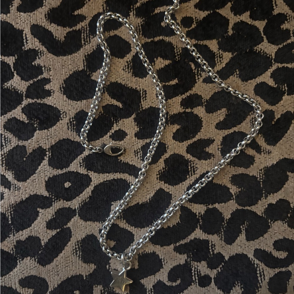 Gucci Silver Star Necklace